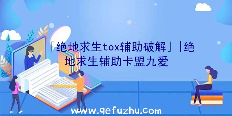 「绝地求生tox辅助破解」|绝地求生辅助卡盟九爱